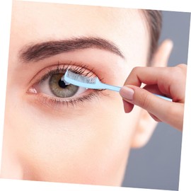 Baluue 2sets Eyebrow Brush Lash Extension Brush Eyebrow Comb Spoolies Essential Makeup Tool for Lash Separation 100pcs*2 Random Color