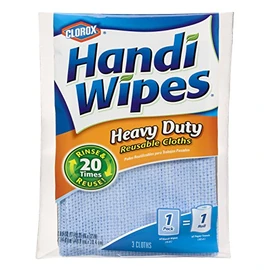 Clorox Handi Wipes Heavy Duty Reusable Cloths, 3 Count (Pack of 4)