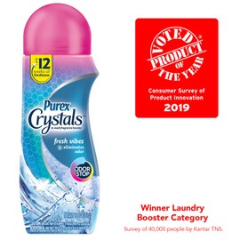 Purex Crystals in-Wash Fragrance and Scent Booster, Fresh Vibes, 15.5 Ounce (Pack of 4)