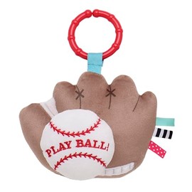 Baby Starters Magic Years Baseball Activity Toy with Pull and Jiggle Vibration, Rattle and Travel Hook, Play Ball, 7 inch