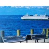 THE PACIFIC NORTHWEST CHROME POST CARD THE WATERFRONT SEATTLE JUMBO