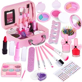 STAY GENT Children's Make-Up Set for Girls, Make Up Set with Cute Cosmetics Bag Toy, Washable Play Make-Up Children's Gifts for Children Little Princess