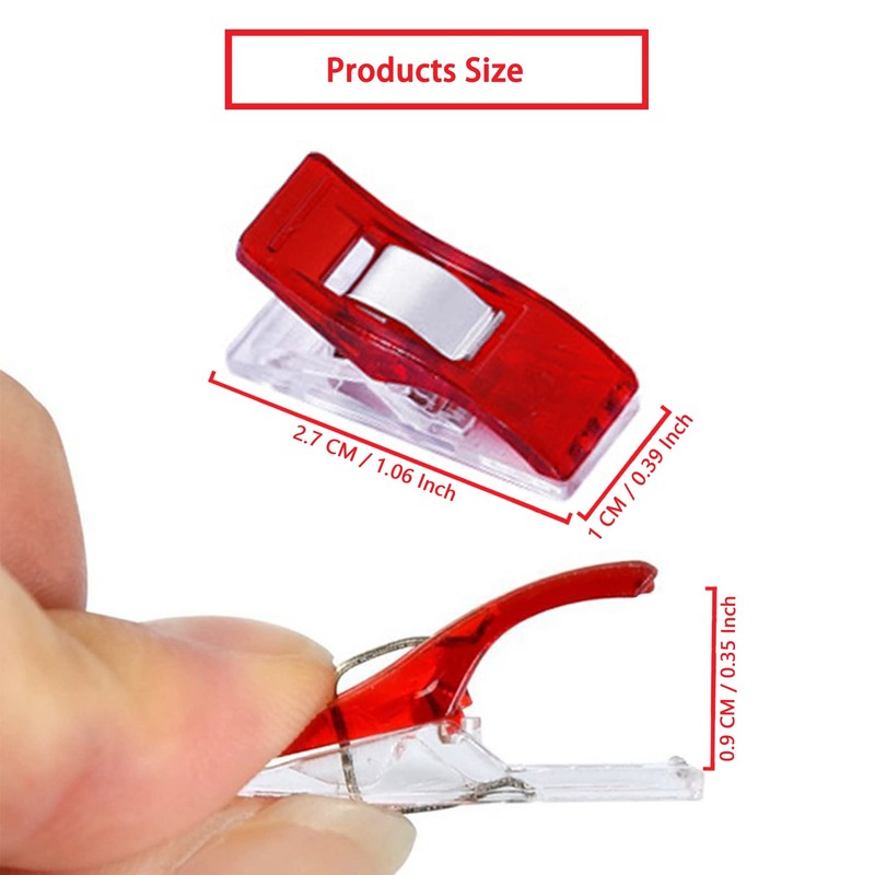 PANYTOW Sewing Clips,Multipurpose Sewing Quilting Clips Plastic Quilting Crafting Clips,Wonder