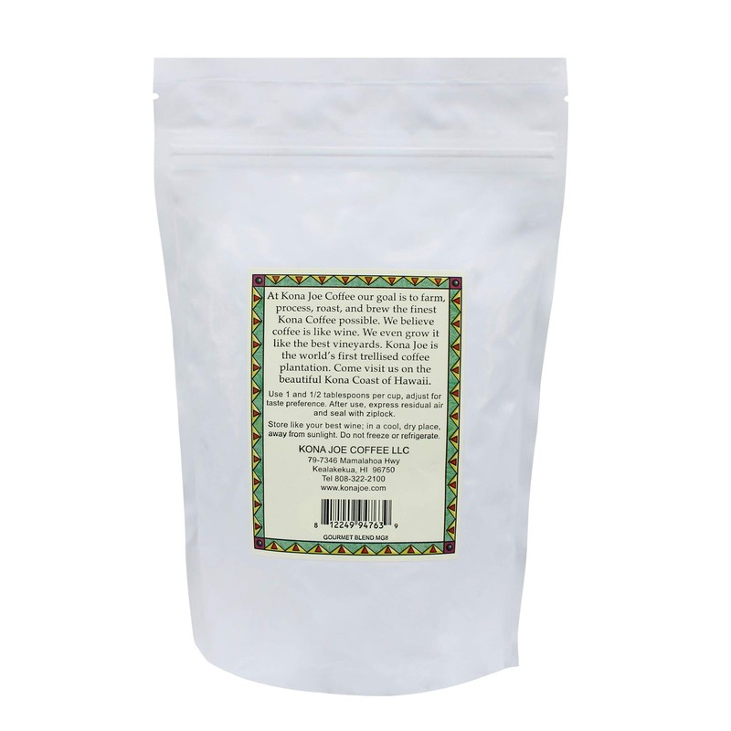 Kona Joe Gourmet Decaf Coffee Blend, Medium Roast Whole Bean