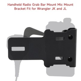 Areyourshop R1, V3, GMR2, RH-5R Handheld Ra-dio Grab Bar Mount Mic Mount Bracket Fit for JEEP Wrangler JK and JL Model