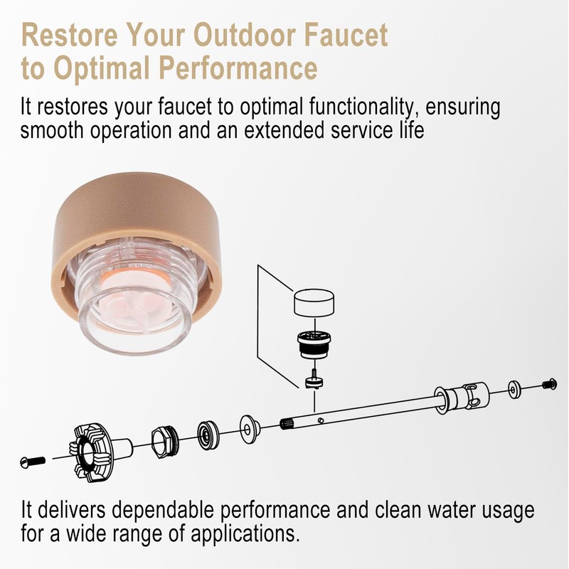Bedalio RK-17VB Vacuum Breaker Float Kit, Anti-Siphon Wall Faucet Repair