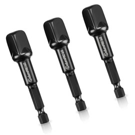 TOP-VIGOR Impact Socket Adapter Set, 1/4 1/2 3/8 Inch Hex Drive Drill Converter for Turn Cordless Drill into Socket Wrench for Automotive, Impact Torque Wrench