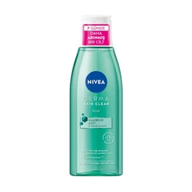 NIVEA Derma Skin Clear Anti Pimple Tonic 200 ml, Salicylic Acid (BHA), Apraniamide, Fat and Pimple Tendency Skin, Pore Cleanser, Facial Cleanser