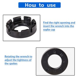 zalati Bicycle Spoke Tool Set Bike Rim Correct Kit Wrench Chrome-Molybdenum Steel for Bike Adjustment Repair