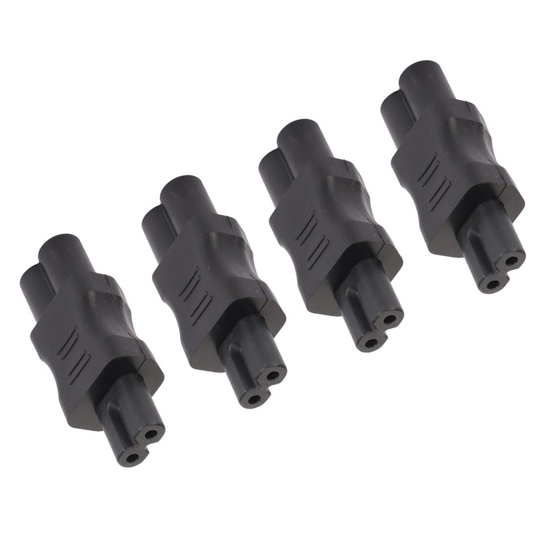 4PCS IEC320 C6 to IEC320 C7 Power Adapter Plug and