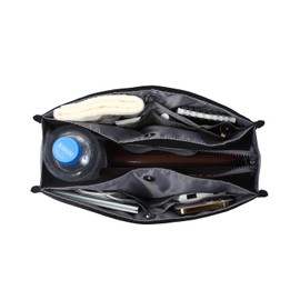 Chamboise Premium Purse Organizer Insert for Tote and Handbags - Multi-Pocket Bag Organizer for Daily Essentials, Collapsible & Compact, Lightweight & Durable (Black)