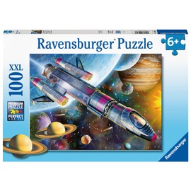 Ravensburger Kinderpuzzle - 12939 Mission im Weltall - Weltraum-Puzzle für Kinder ab 6 Jahren, mit 100 Teilen im XXL-Format, Yellow