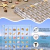 Oiieco Muschel-Aufbewahrungsbox, Acrylic Magnetic Seashell Display Box,Transparent Acrylic Seashell Storage