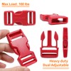 BEYOURD 1 inch Buckles and Strap Set: 10 yards Polyester