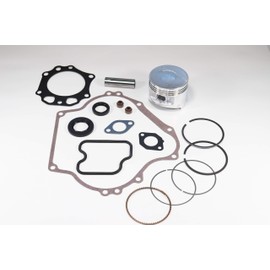 Compatible with Kawasaki Mule 500/520 / 550 (KAF300) Engine Rebuild Gasket Kit with Piston, Piston Rings, & Seals