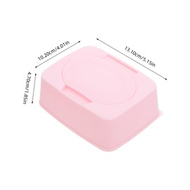 KONTONTY Wet Wipes Box Pull-Out Feature Cotton Wipes Holder Dustproof Storage Nursery Home Travel
