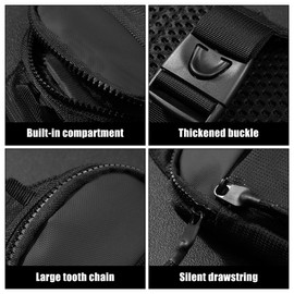 Men's Chest Bag, Lightweight Sling Chest Crossbody Bag, Waterproof Shoulder Backpack, Shoulder Bag, Cross Bag for Men/Women, Travel, Hiking, Cycling, Running, Dark Blue, S