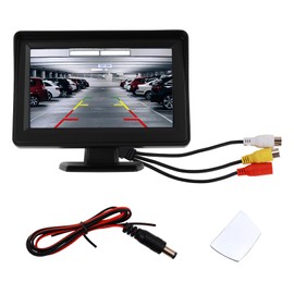 LCD Backup Camera Monitor Only,4.3" Backup Camera Screen with 160° Adjustment & Auxiliary Parking Lines Designed to Assist You in Parking,Color Back Up Cameras for Cars Monitor