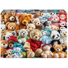 Educa - 500 Piece Jigsaw Puzzle for Adults | Teddy Bears Includes Fix Puzzle Glue. Dimensions: 48 x 34 cm. Ages 11 and up (20242)