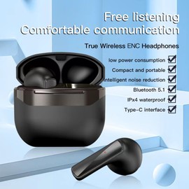 2024 New Version True Wireless Bluetooth Earbuds in-Ear Headphones Headset with Charging Case Compatible with Apple & Android, Dual Connect, Built-in Microphone, Stereo Sound - Model 21