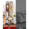 Sakugi Heavy Duty Premium Clothes Rack with 2-Tier Mesh Shoe
