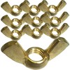 M6 Solid Brass Wing Nuts DIN315 (Pack of 10)