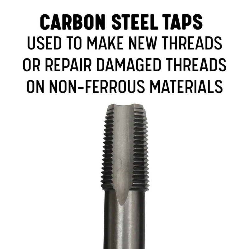 Drill America 5 Piece NPT Pipe Tap Set (1/8", 1/4",
