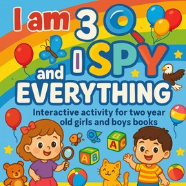 I Am 3 and I Spy Everything: Interactive Activity Book for Two-Year-Old Girls and Boys
