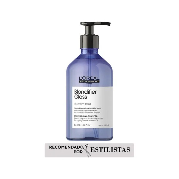Shampoo L'oréal Blondifier Gloss Para Cabello Rubio 500 Ml