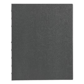 Blueline MiracleBind™ Notebook, Refillable, Lizard-Like Hard Cover, 9.25" x 7.25", 150 Ruled Pages, Cool Grey (AF9150.97)