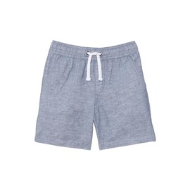 Janie and Jack Boys Chambray Pull On Short (Toddler/Little Big Kids), Blue 12