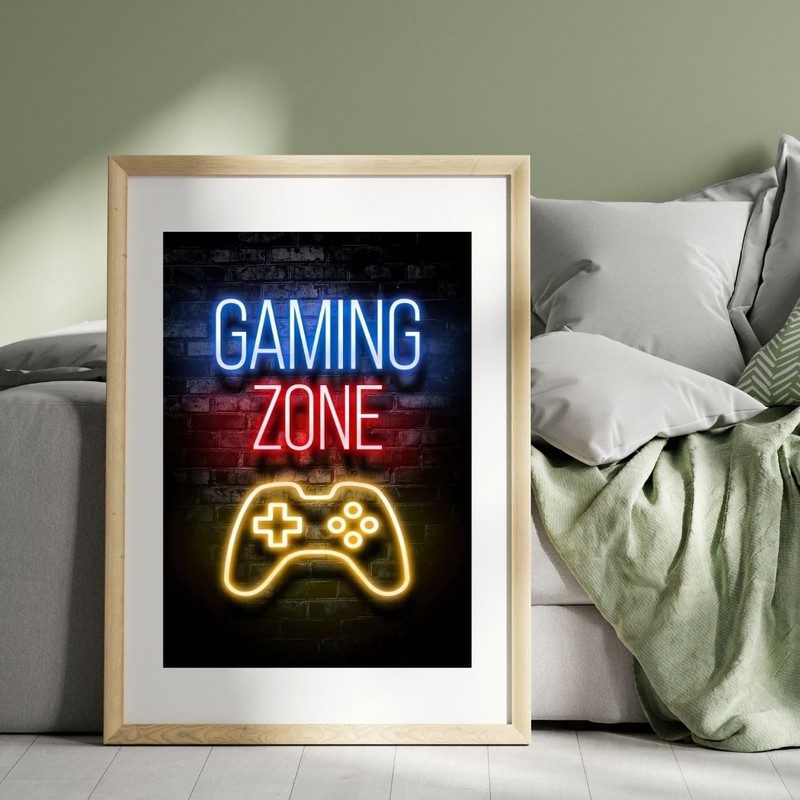 Poster Gamer Wall Decoration - Gamer Poster, Deco Gaming, Wall
