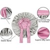 SENGTERM Silk Night Cap Women's Hair Satin Hat Wide Elastic