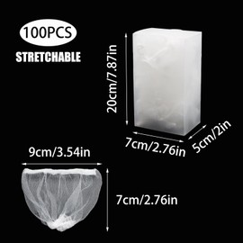 Pine & Linen 200pcs Disposable Mesh Sink Strainers Bags and Storage Box,Elastic Sink Net Strainer Anti-Clogging Filter Bags,Fits Sinks Strainer for Collecting Kitchen Food Waste/Leftover Garbage