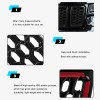 DW-Auto Honeycomb Mesh Front Grill Inserts Kits 7pcs For Jeep