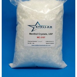 Stellar Chemical Corp. Menthol Crystals, USP     100% Pure & Natural      3 Pounds  (48 oz)
