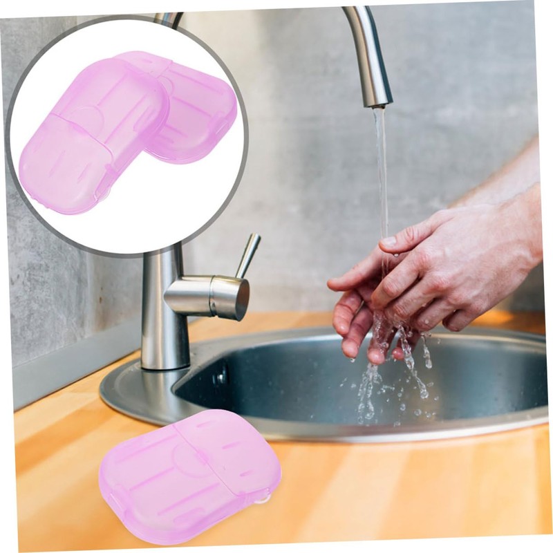 Mipcase 20Pieces Travel Soap Sheets Portable for Hand Body Clothes