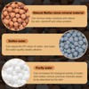 uxcell 6 Pcs Shower Head Filter with Calcium Balls 3.3