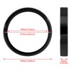 YHMTIVTU Speedometer Gauge Accent Black Trim Ring Fits For Harley