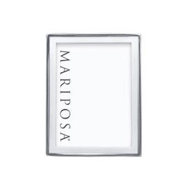 Mariposa SIGNATURE WHITE 5X7 FRAME | WHITE | BRILLANTE | FRAMES | DECORATIVE PHOTO FRAMES | RECYCLED SANDCAST ALUMINUM | HANDMADE IN MEXICO
