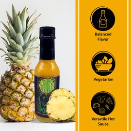 Splintered Sauce Lu'Au Pohaku Hot Sauce -Tropical Fusion of Pineapple and Carolina Reaper - Exhilarating Flavor with Intense Heat - Perfect for Spicing up Your Meals!