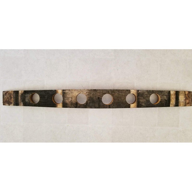 Natural Wine Barrel Stave As Candle Holder