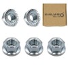 M8 Serrated Flange Hex Nuts - 8mm Steel (5 Pack)