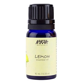 Nykaa Naturals Essential Oil, Lemon, 0.33 oz - Hair Oil for Dandruff - Face Oil to Fade Acne Marks - Removes Blackheads - Body Oil for Even Skin Tone