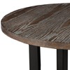 SEI Furniture Danby 42" Bar Bistro Table, Burnt Oak, Black