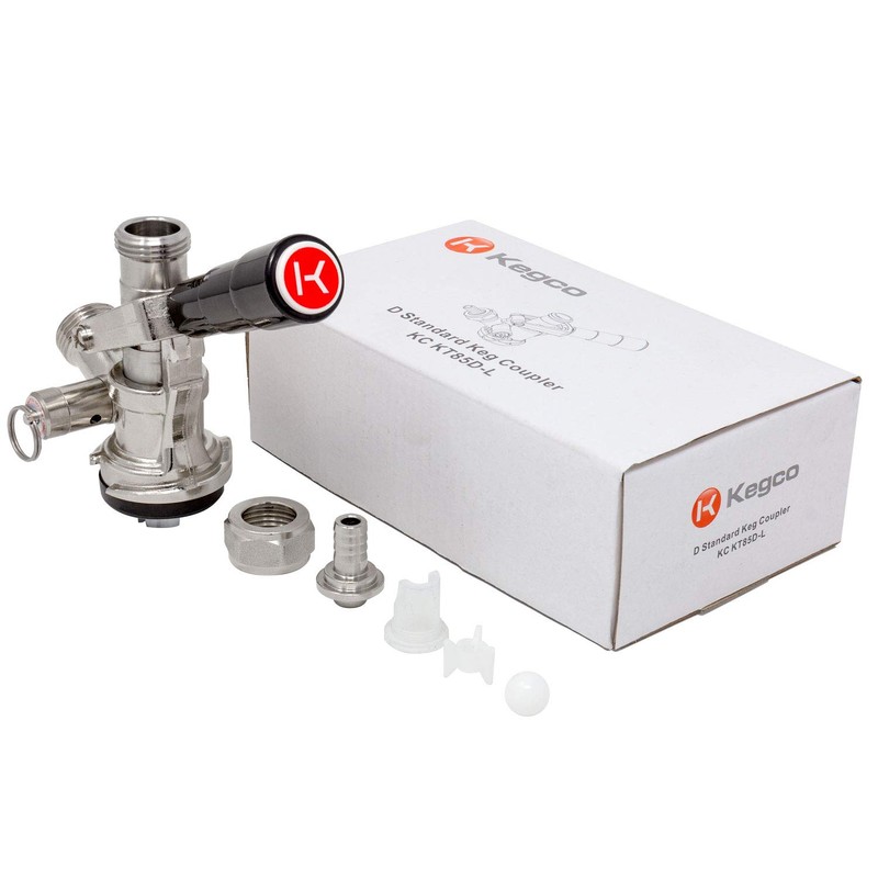 Kegco KC KT86S-L European Beer Keg Tap Coupler Kegerator S