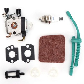 Garden Tool Carburetor Replacement Kit High Hardness Metal Durable Wear Resistant Anti Aging Compatible with FS38 FS45 FS46 FS55 KM55 HL45 FS55C FS55R FS55RC Lawn Mover