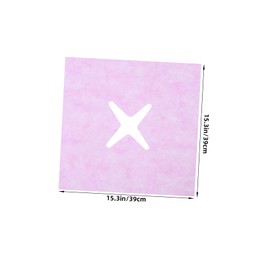 PACKOVE 100pcs Disposable Face Pillow Covers Soft Non Woven Cradle Covers for Massage Tables and Beauty Salons Breathable Headrest Pads for Comfortable Treatments