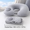 Inflatable Travel Neck Pillow – U-Shaped Portable Airplane Pillow with