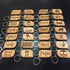 Window Key Fob Engraved Wooden Keyring Keychain Made to Last
